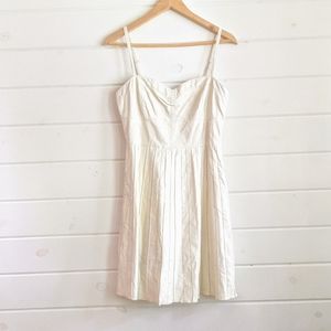 Vintage Ark & Co White Leather Mini Dress